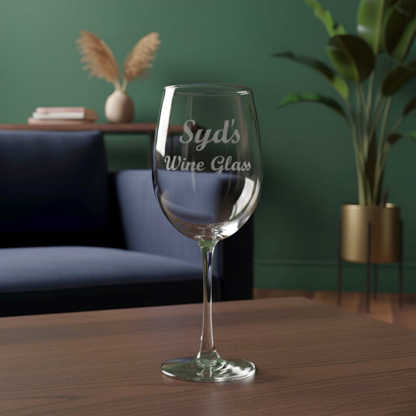 Engraved Wine Glasses