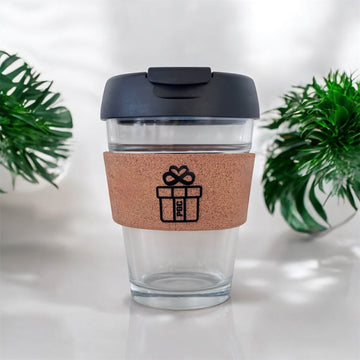Coffee cup with logo engraved for business