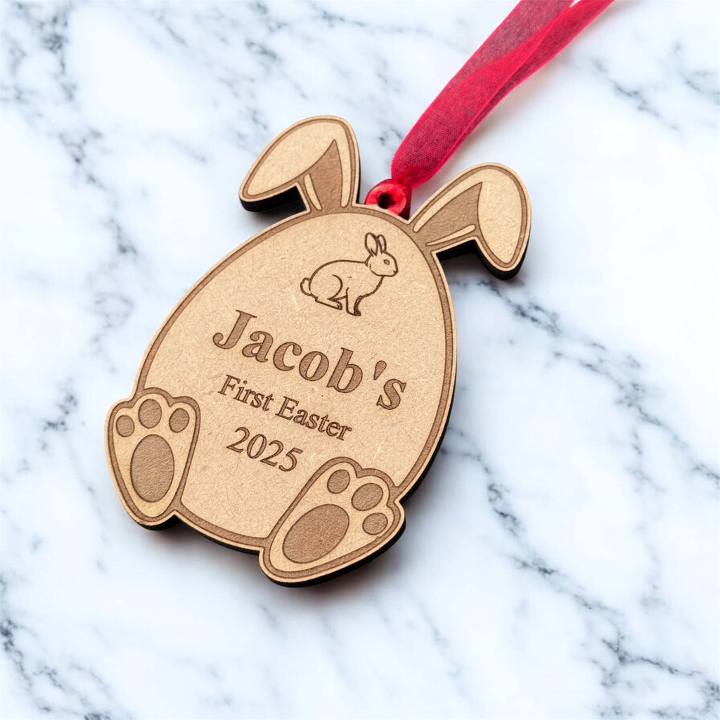 Custom Easter Gift Basket Tag with Bunny Ears