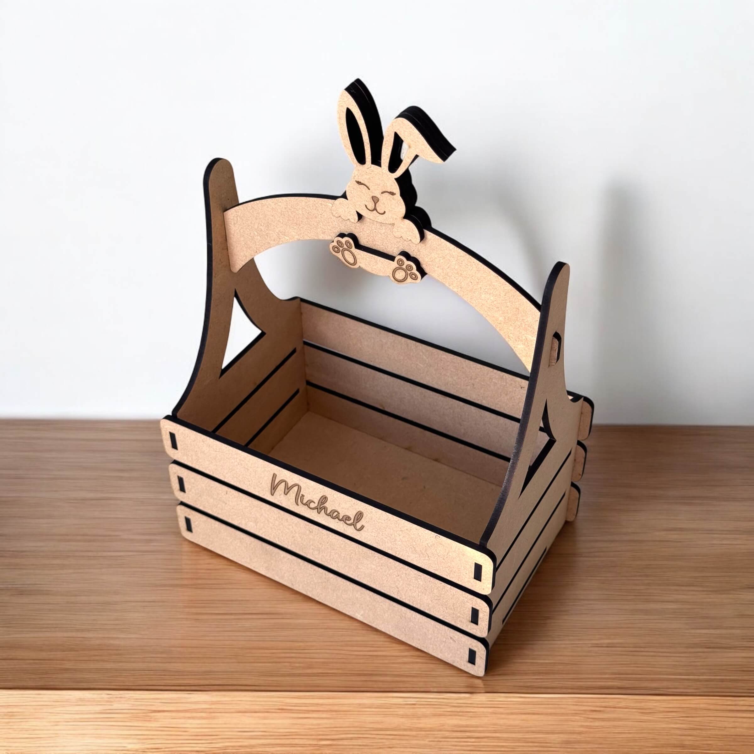 Custom Name Engraved Easter Basket