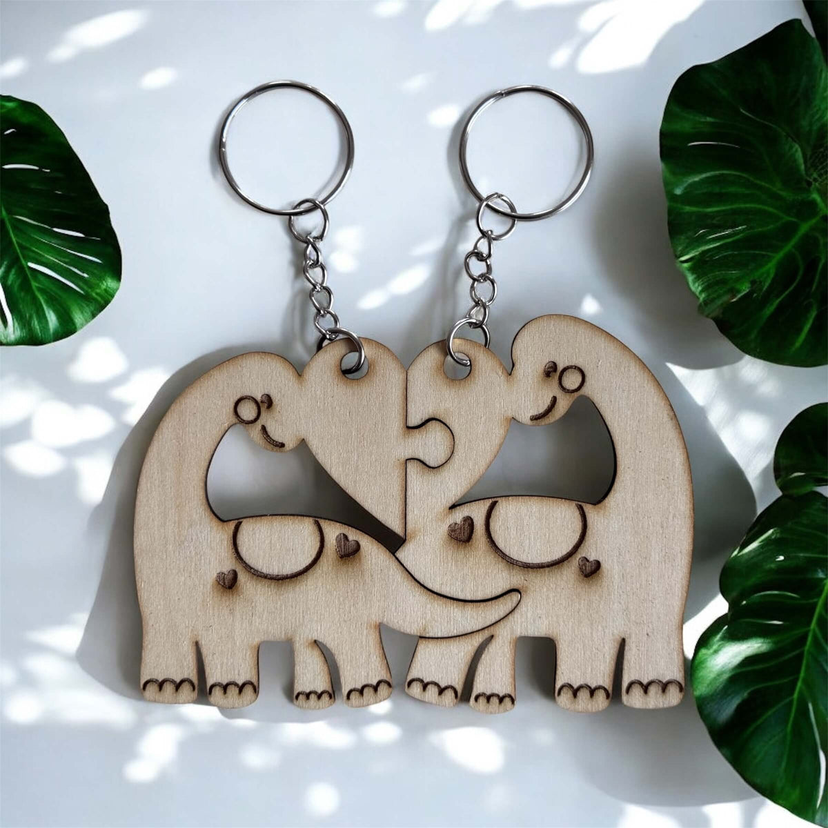 Dinosaur Couple Key ring