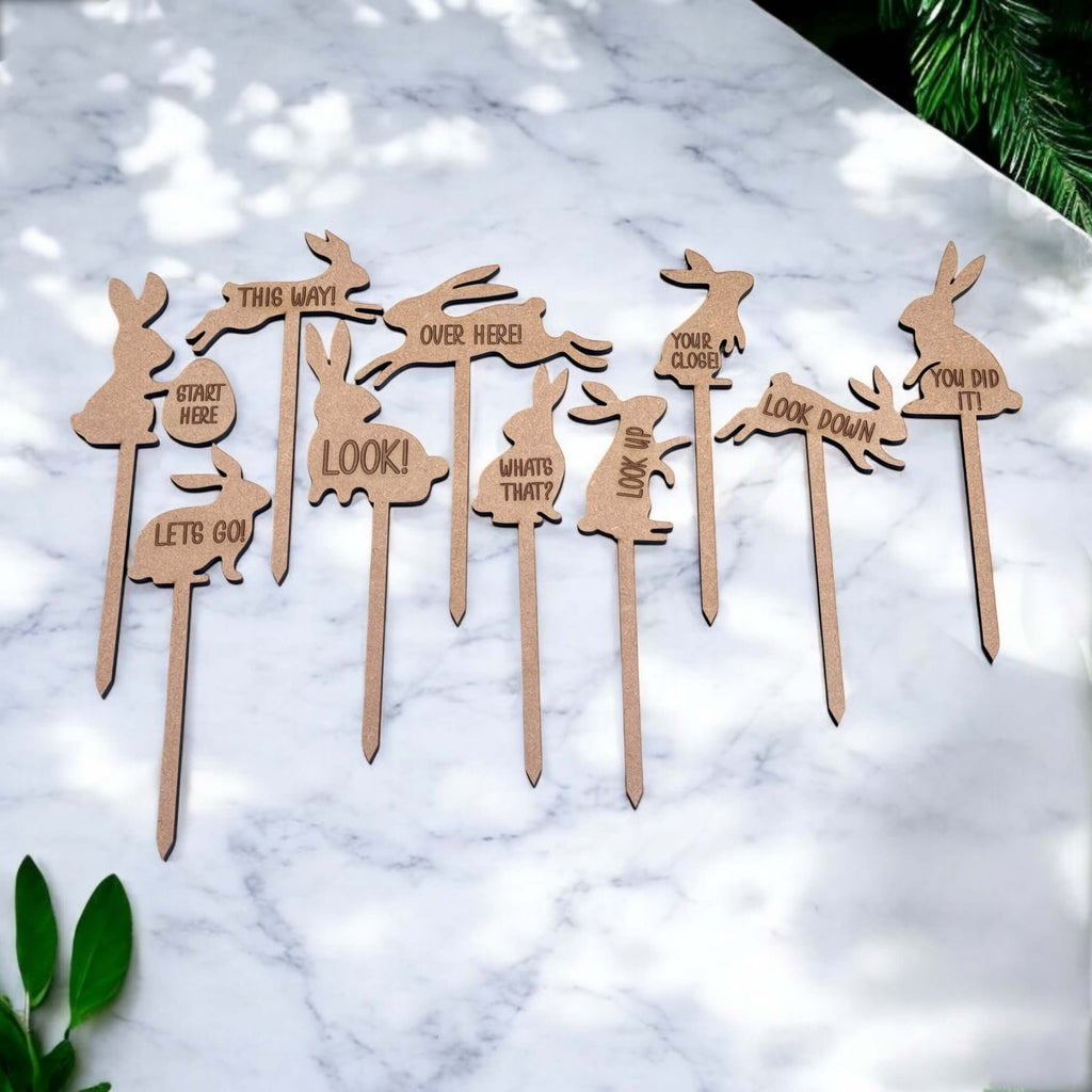 Fun Bunny Signposts for Kids Easter Parties