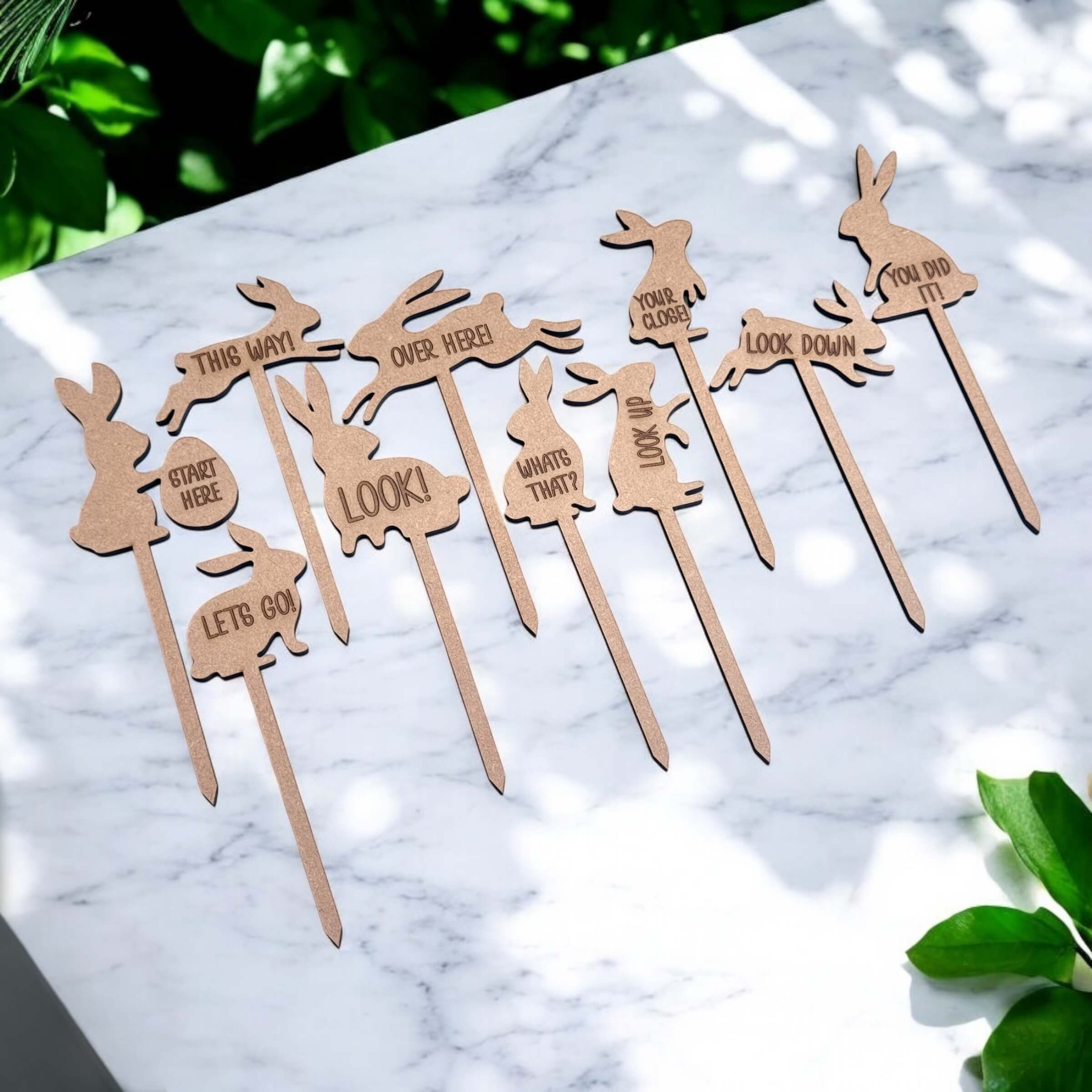 Garden Easter Egg Hunt Bunny Stakes