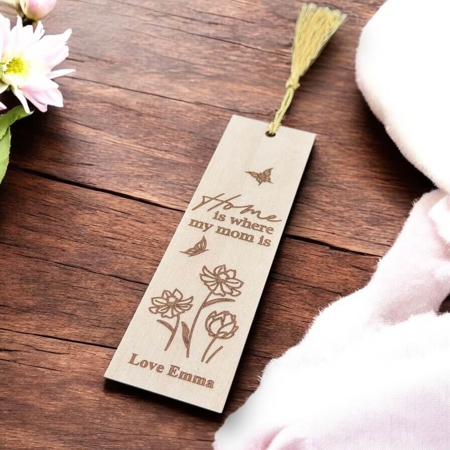 Handmade wooden bookmark ideal for Mother’s Day in New Zealand