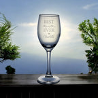 Heartfelt custom engraved wine glass for Mother’s Day