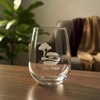 Personalised Stemless Wine Glass for Business
