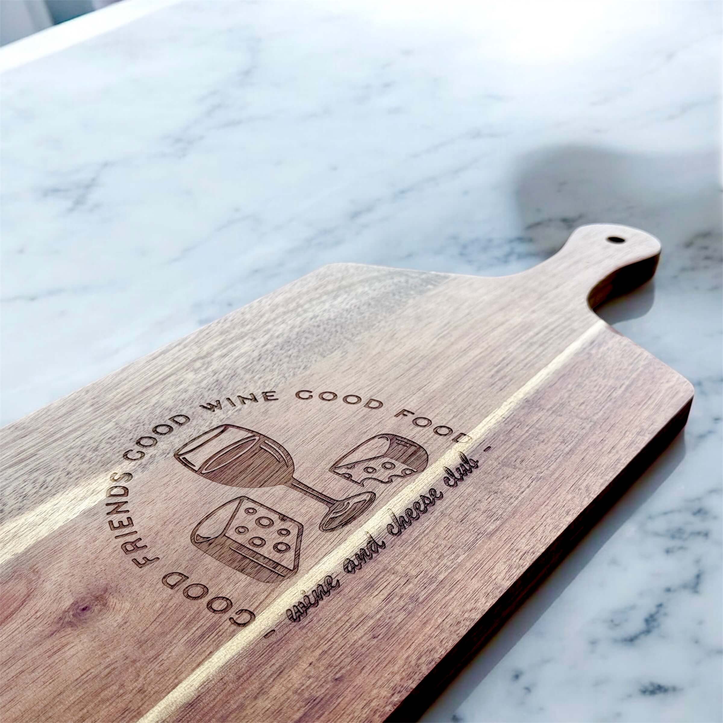 Personalise Wine and Cheese Board
