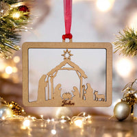 Personalised Nativity Scene Ornament