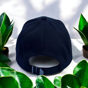 black cap from back
