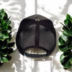 camouflage cap from side from back