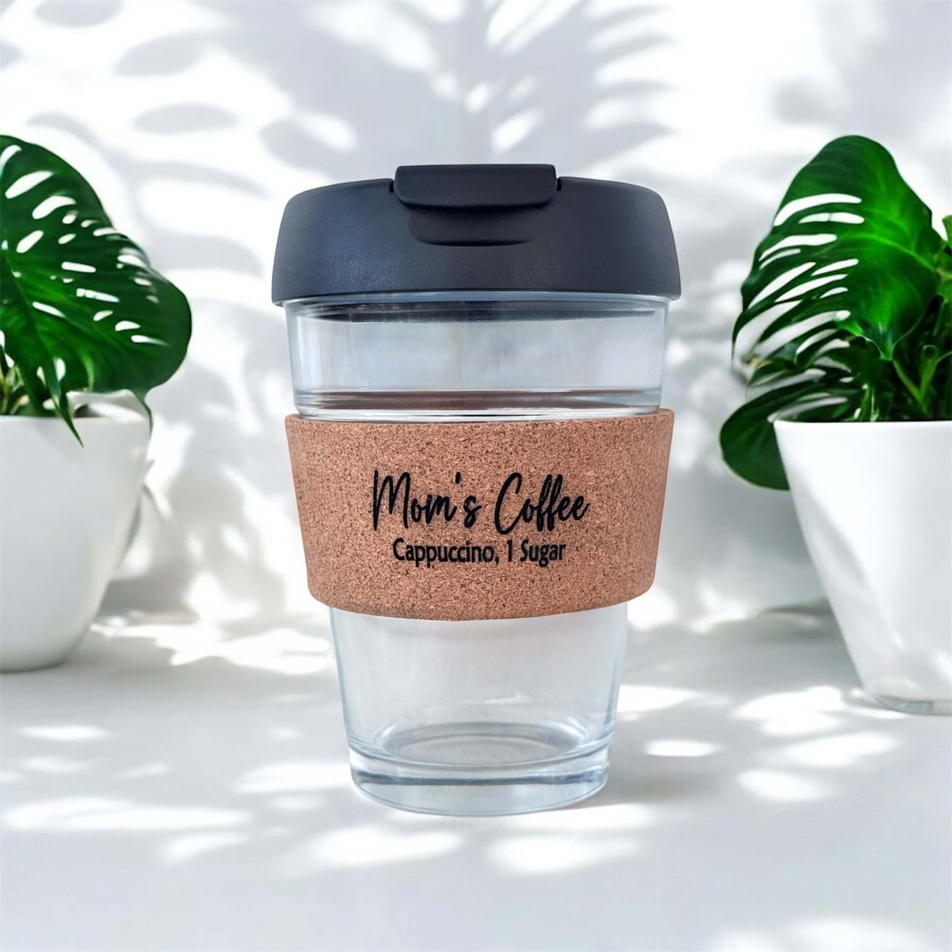 engraved coffee cup for mom with her name