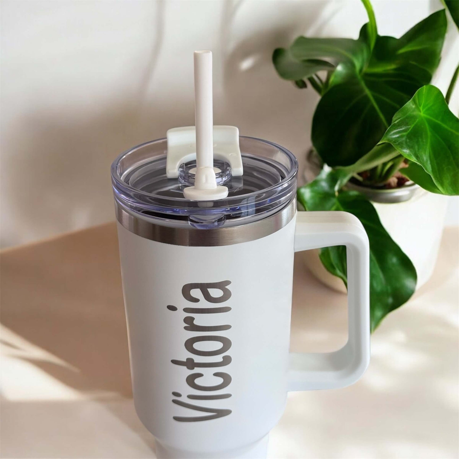engraved stainless steel water bottle with name from top