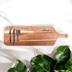 personalised cheese board with name engraved